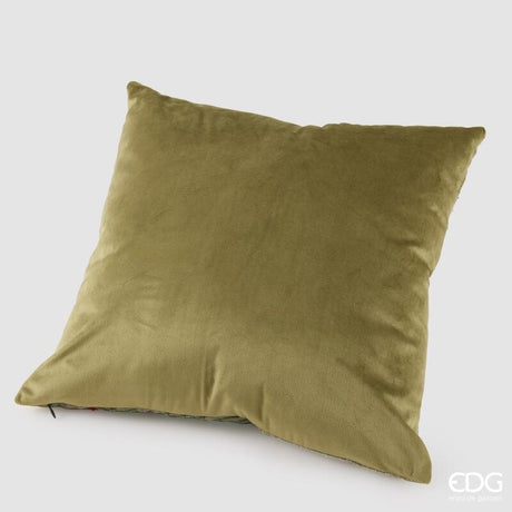 edg enzo de gasperi edg enzo de gasperi joyful cuscino quadrato natalizio 45 x 45 cm verde salvia ean 8059824549488