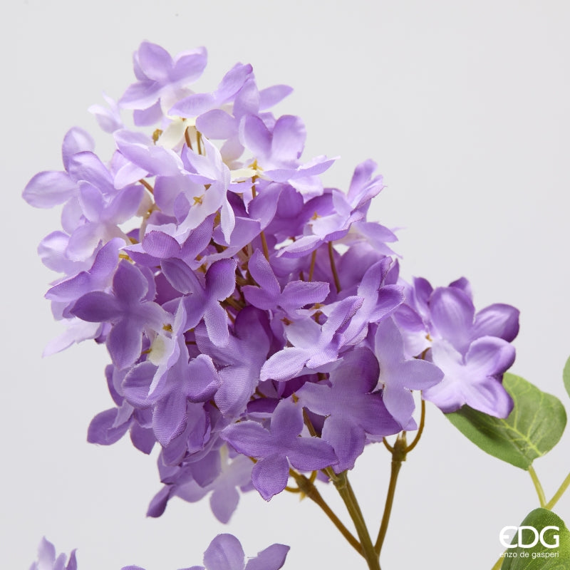 edg enzo de gasperi edg enzo de gasperi lilla ramo con foglie h 78 cm pianta artificiale colore violet mix ean 8059824615152