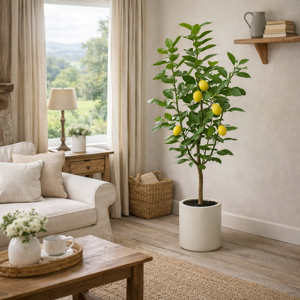 edg enzo de gasperi edg enzo de gasperi limone vogue x5 con vaso pianta artificiale h 160 cm verde giallo ean 8059824607416