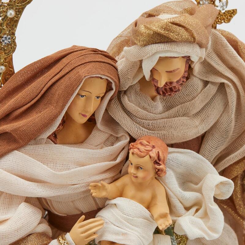 edg enzo de gasperi edg enzo de gasperi nativita king natale con base h 50 cm green gold ean 8059824159984