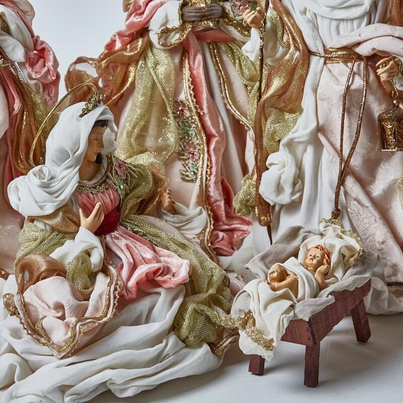 edg enzo de gasperi edg enzo de gasperi nativita tessuto natale con magi h 46 cm 6 pz multicolor ean 8059824989642