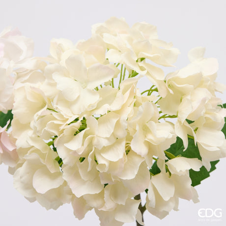 edg enzo de gasperi edg enzo de gasperi ortensia ramo con foglie ass h 50 cm pianta artificiale rosa o bianco 1 pz ean 8059824647160