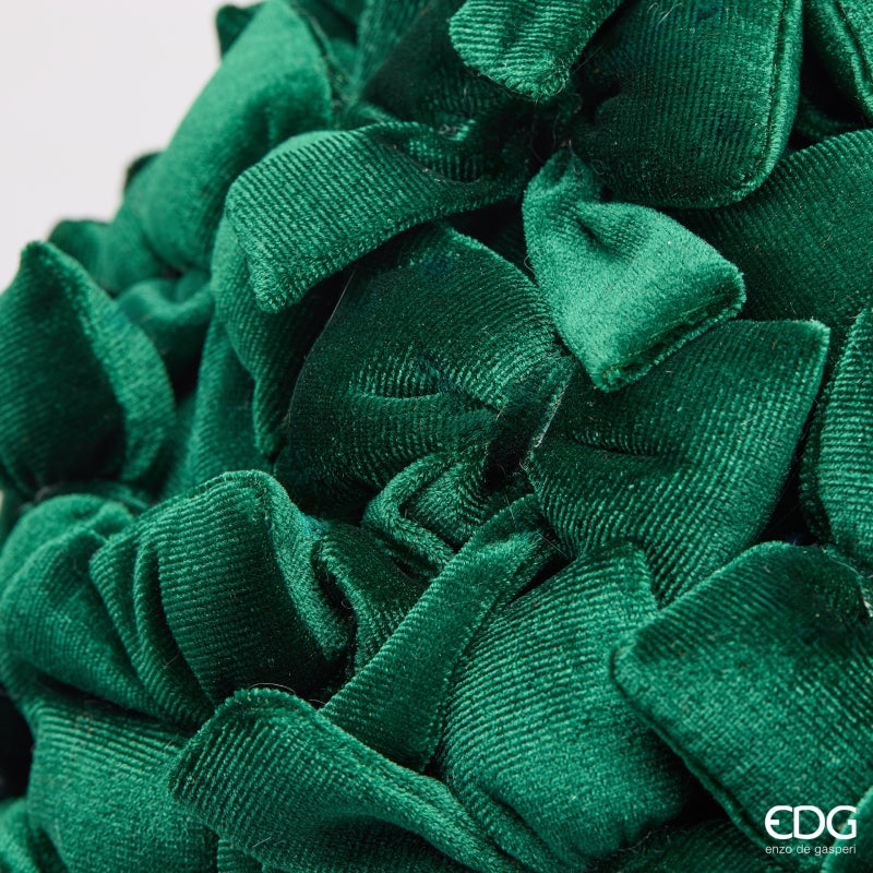 edg enzo de gasperi edg enzo de gasperi palla di natale con fiocchi 22 cm verde addobbo per albero di natale ean 8059824731142