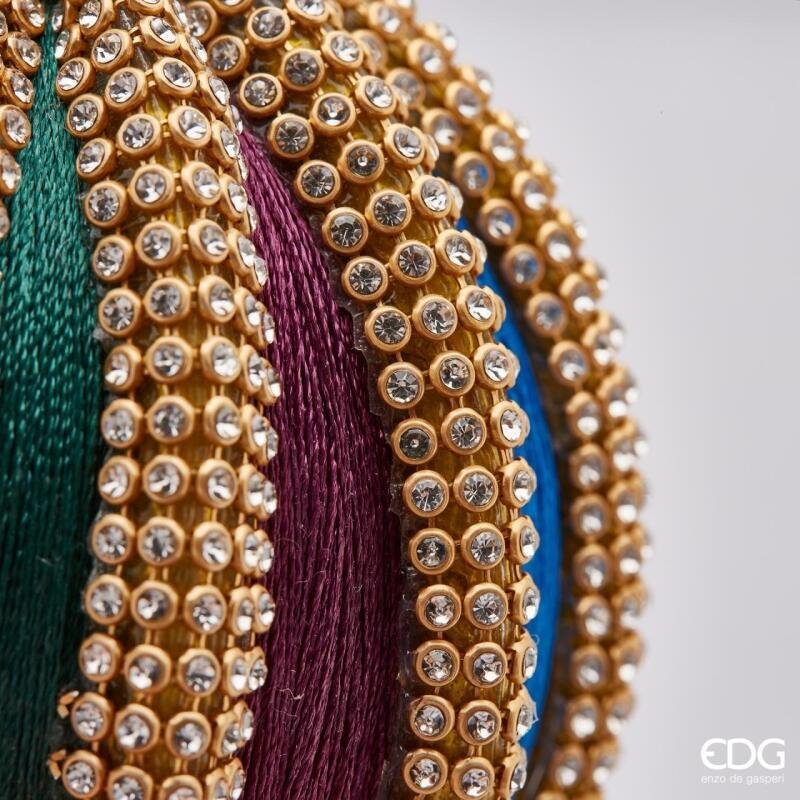 edg enzo de gasperi edg enzo de gasperi palla di natale silk zirc meridiana h 32 cm d 10 cm multicolor ean 8059824281449