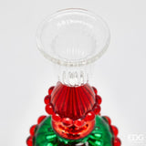 edg enzo de gasperi edg enzo de gasperi portacandela candy di natale h 33 cm green red ean 8059824510242