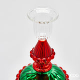 edg enzo de gasperi edg enzo de gasperi portacandela candy di natale h 44 cm green red ean 8059824510228