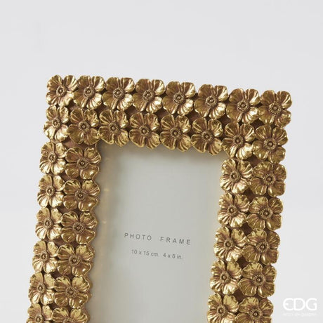 edg enzo de gasperi edg enzo de gasperi portafoto fiorimix rettangolare h 22 cm l 17 cm gold ean 8059824526212