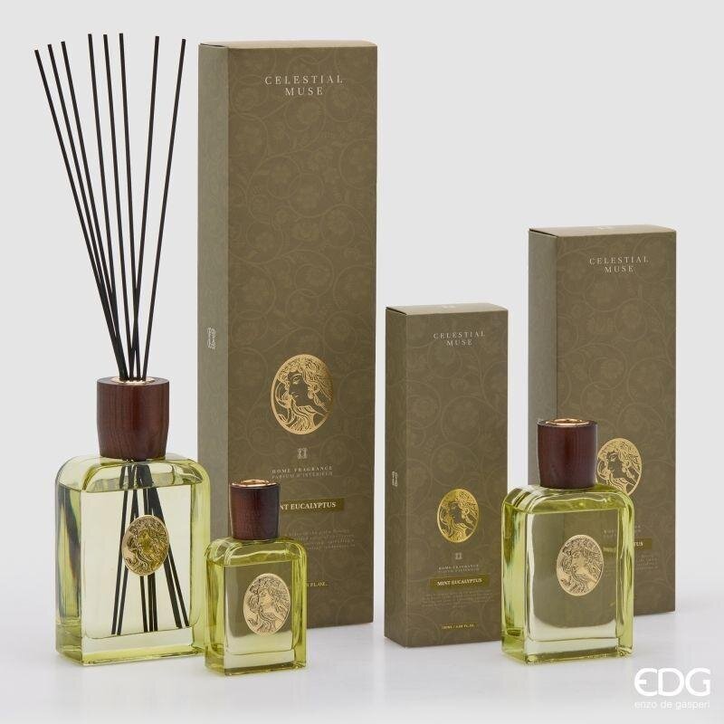 edg enzo de gasperi edg enzo de gasperi profumatore ambiente bottiglia diva 330 ml menta ed eucalipto diffusore fragranza design elegante ean 8059824656100