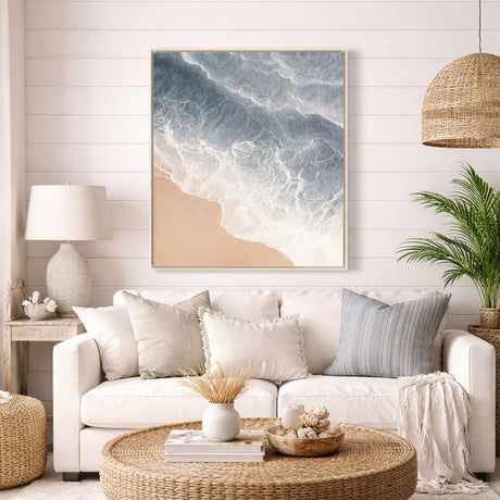 edg enzo de gasperi edg enzo de gasperi quadro abstract rettangolare beach onde 120 x 80 cm colore acqua decorazione parete design moderno casa ean 8059824670939