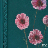 edg enzo de gasperi edg enzo de gasperi quadro rettangolare con fiori verde acqua 43 x 26 cm decorazione parete design moderno casa ean 8059824620989
