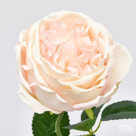 edg enzo de gasperi edg enzo de gasperi rosa ramo con foglie h 50 cm pianta artificiale rosa chiaro ean 8059824634207