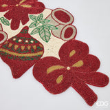 edg enzo de gasperi edg enzo de gasperi runner decomix di natale l 90 cm l 30 cm white red ean 8059824559791