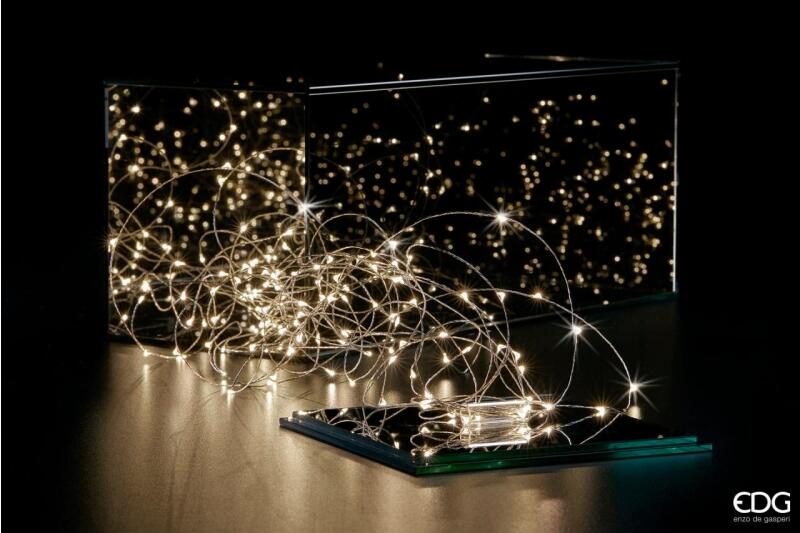 edg enzo de gasperi edg enzo de gasperi teca colonna natale con 150 led h 50 cm 20 x 20 cm grey ean 8056372587009