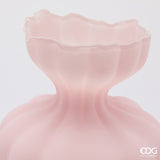 edg enzo de gasperi edg enzo de gasperi vaso flow sinuoso h 32 cm d 26 cm waterproof vetro satinato rosa ean 8059824630698