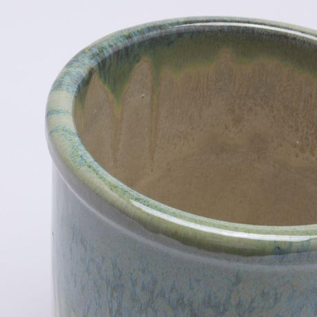 edg enzo de gasperi edg enzo de gasperi vaso glaze cilindro h 18 cm d 18 cm ceramica waterproof colore lime ean 8059824374936