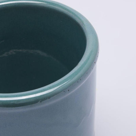 edg enzo de gasperi edg enzo de gasperi vaso glaze cilindro h 18 cm d 18 cm ceramica waterproof colore salvia ean 8059824374851