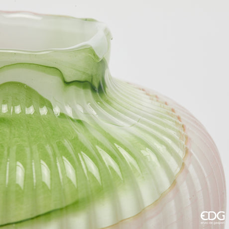 edg enzo de gasperi edg enzo de gasperi vaso macula anfora h 225 cm d 23 cm waterproof vetro mix verde ean 8059824618917