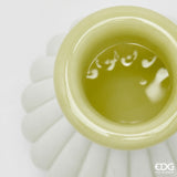 edg enzo de gasperi edg enzo de gasperi vaso righe con bordo h 13 cm d 12 cm waterproof vetro verde chiaro ean 8059824619334