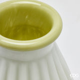 edg enzo de gasperi edg enzo de gasperi vaso righe con bordo h 28 cm d 23 cm waterproof vetro verde chiaro ean 8059824619235