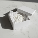 Gesso Famiglia ETM bianco 4,3 cm, set 12 pz. Bomboniera e decorazione per matrimoni, battesimi e cerimonie.