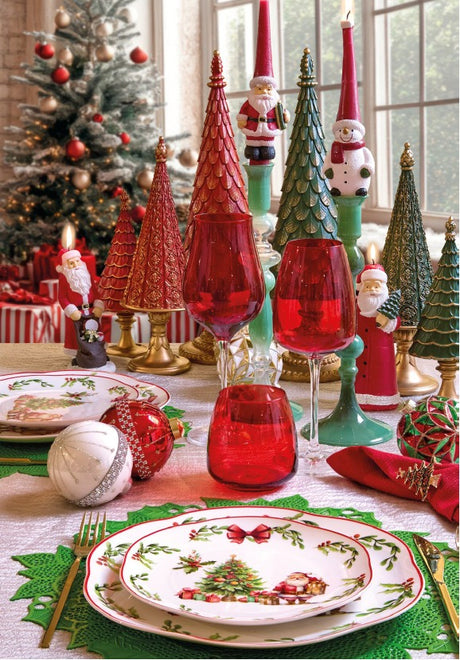 fade fade magic wood albero di natale 12 x 42 cm resina verde ean 8016175589297