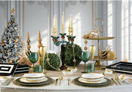 fade fade pepita piatto frutta d 19 cm porcellana bianco oro ean 8016175588474