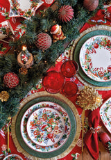 fade fade servizio di natale piatti penny 18 pz porcellana bianco rossa ean 8016175577225