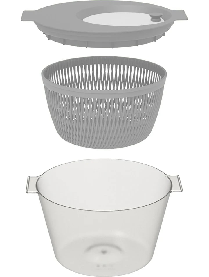 guzzini guzzini centrifuga insalata chef line d 30 cm bianco grigio ean 8008392350699