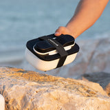 guzzini guzzini set lunch box da viaggio storego con posate bianco nero ean 17110211