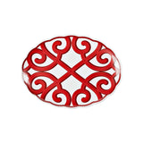 guzzini guzzini vassoio ovale grande natalizio harmonia melamina 515 x 38 cm table decor bianco rosso ean 8008392412519