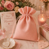 larcolaio larcolaio sacchetto tessuto 9x12 cm portacanfetti pesca bomboniera elegante 12 pz ean 8054751444226