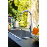le marquier le marquier mobile cucina con lavabo e miscelatore integrato 80 x 55 cm nero modulo con lavello per plancha ean 3339380165793