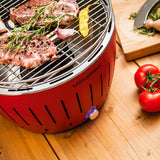 lotusgrill lotusgrill barbecue portatile 35 x 35 x 23 4 cm per interno ed esterno rosso ean 4260023010837