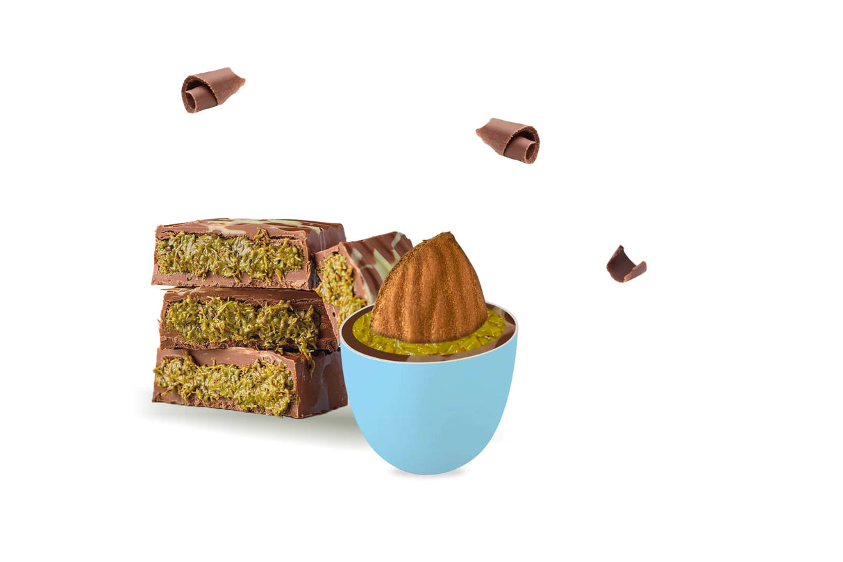 maxtris maxtris confetti ciocomandorla dubai celeste mandorla tostata e cioccolato al pistacchio 500 gr ean 8022470876871