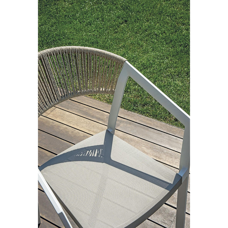moia greenwood moia greenwood sedia poltrona cagliari in alluminio bianco poltrona outdoor con wicker canapa e textilene coffee ean 8013054835285