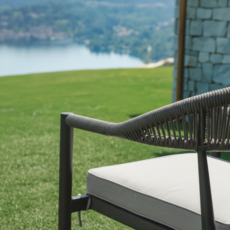 moia greenwood moia greenwood set milano in alluminio antracite e wicker grigio salotto giardino con 2 poltrone divano 2 posti e tavolino ean 8013054832680