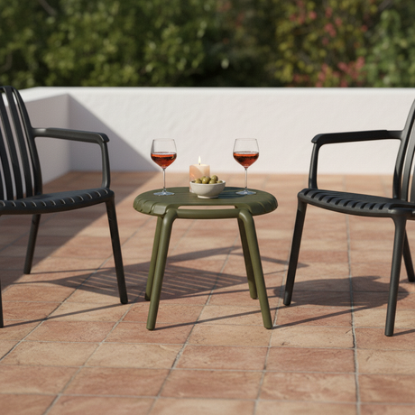 moia greenwood moia greenwood tavolino balcony set valencia in resina verde tavolino in polipropilene con fibra di vetro design outdoor ean 8013054838163