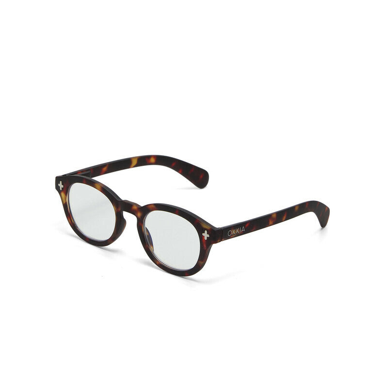 okkia okkia occhiale da lettura mod nashville premontato soft touch spring anti luce blu havana diottrie 2 00 ean 8056211375002