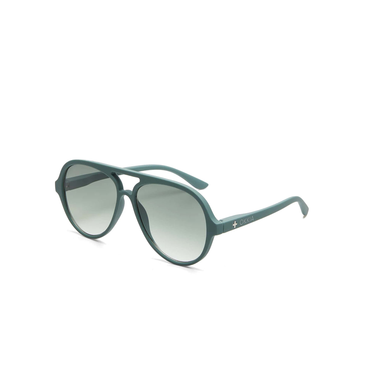 okkia okkia occhiale da sole premontato a forma di goccia mod alessio green ean 8055773198074