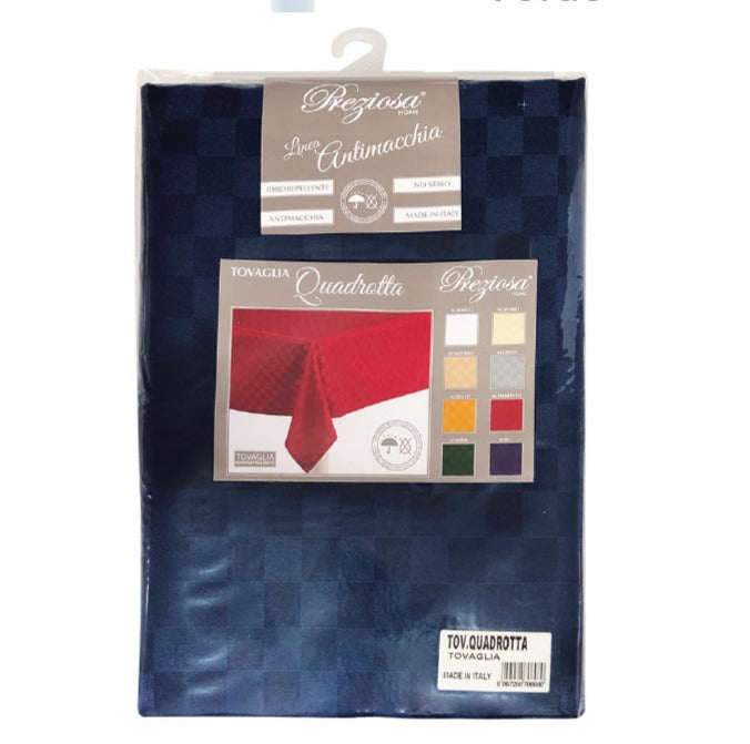 preziosa home preziosa home tovaglia idrorepellente antimacchia 140 x 360 blu ean 8050264143861