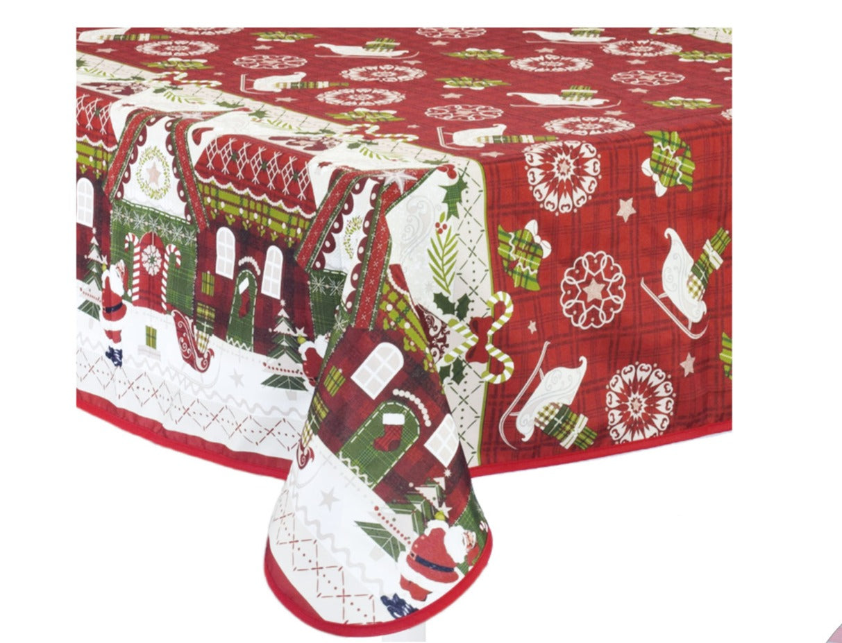 preziosa home preziosa home tovaglia sbiecata ass natale 140 x 330 cm no stiro antimacchia 1 pz ean 8050264134159