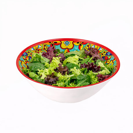 regalo italiano regalo italiano ciotola riano in melamina d 28 cm h 9 cm rosso blu ean 8057586160521