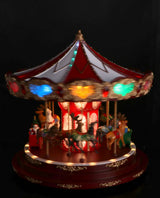 regalo italiano regalo italiano giostra carillon natale con 133 led d 44 cm h 47 cm rosso ean 8057586155237