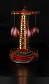 regalo italiano regalo italiano giostra natale con 59 led d 25 cm h 45 cm rosso ean 8057586155244