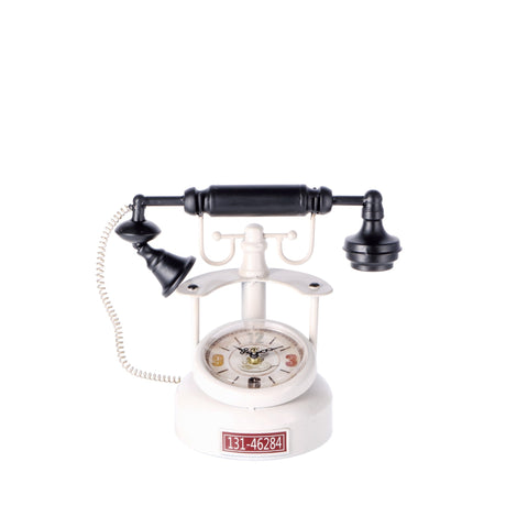 regalo italiano regalo italiano orologio da tavolo retro telefono vintage metallo 29 x 16 x 24 cm multicolor 1 pz ean 8057586006799