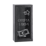 regalo italiano regalo italiano salvadanaio in mdf e vetro 10 x 6 cm h 20 cm ass porta risparmi decorativo moderno 1 pz ean 8057586123670