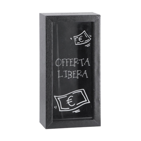 regalo italiano regalo italiano salvadanaio in mdf e vetro 10 x 6 cm h 20 cm ass porta risparmi decorativo moderno 1 pz ean 8057586123670