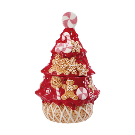 regalo italiano regalo italiano scatola albero natale 20 x 15 x 30 cm ceramica ass bianco rosso 1 pz ean 8057586035768