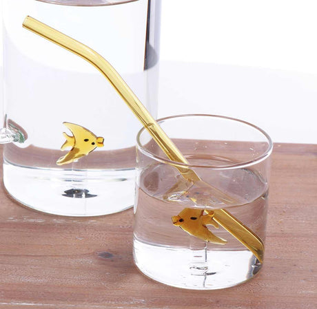 regalo italiano regalo italiano set 6 cannucce colorate in vetro 20 cm ean 8057586077379