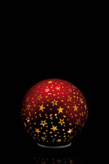 regalo italiano regalo italiano sfera di natale con base vetro ass d 18 cm rosso o oro o nero 1 pz ean 8057586135918